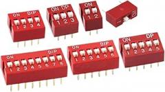 100pcs 1/2/3/4/5/6/8/10/12 Position Bits DIP Toggle Switch Doule Row Pitch 2.54MM Slide Switches Right Angle DIY Electronic Kit New for Arrival 2025 High for Quality