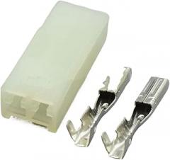 10-100Sets 2 Pin Electronic Male Female Automotive Connector Auto Household Connector Crimp Terminal Connector DJY7021A-2.3-11 AICNRUT(Female set,10Set)