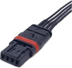 1 Set 4 Pin Car Rearview Mirror Heating Door Handle Electronic Connector Female Wiring Harness Plug For GT528i GT53(4P Female,1 Set)