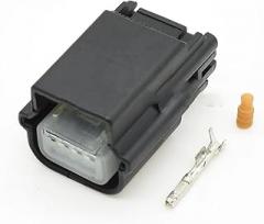 1 Set Female Male 4P Automobile Waterproof Electronic Keyless Entry Cable Connector Female Antenna Module Sensor Plug(Dark Grey)