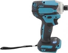 Lithium Ion Brushless Impact Driver Efficient 3-Speed Impact Tool Set with LED Lights for Woodworking Construction, Portable Drill Kit