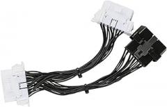 Extension Harness 16PIN Male to 2 Female OBD2 16Pin Connector Electronic Wire Diagnostic Standard Interface Splitter(OBD 2 in 1)