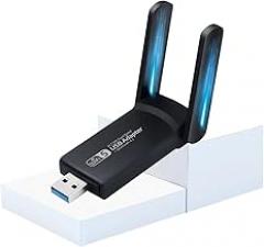 USpB 3.0 VViFi Adaptier 1300Mbps for BIIuetuoth 4.2 Dual Band 2.4G/5GHz USpB Network Card Wirreless Signal Adaptier for Desktop Laptop New 2026 High for Reliable Electronic Component