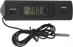 Electronic LCD Digital Temperature Meter Thermometer Probe Sensor Wired for Refrigerator