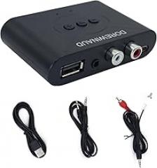 Bluetooth 5.3 Audio Receiver, Wireless Audio Receiver RCA Adapter for Stereo, USB Flash Drive/NFC One Key Connect/Car Speakers/Wireless Headphones Receiving Mode for Bluetooth Devices