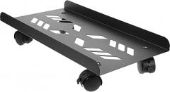 Homoyoyo Ergonomic Pc Tower Stand Rolling Computer Stand Swivel Casters Space-Saving Desk Accessory