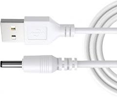 USB to DC3.5mm 1.35mm Power Cable 80cm for Portable Electronics Reliabled Charging Cord