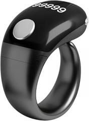 Smart Ring Finger Counter, Adjustable with LCD and Rechargeable, LCD Electronic Tracking Ring, Step Counting Finger Trackers, Sleek and Comfortable Design, for Men, Youth, Students, Elderly, Athletes