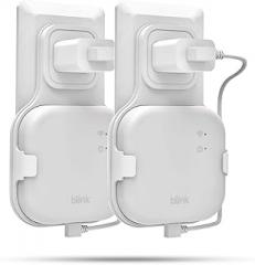 AutoSonic 2 Pack | All-New Outlet Mount for Blink Sync Module XR | Space-Saving Mounting Bracket Holder Compatible with Sync Module XR | Blink Security Accessories | USB-C Cable Included | White