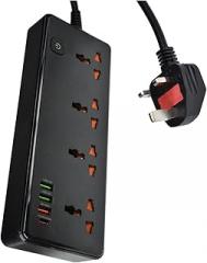 EU Power Strip Plug Strip 2500W Extension Socket Overload Protection Multi Plug USpB Charrger USpB C Charrger 10A 100V-250V New 2026 High for Reliable Electronic Component