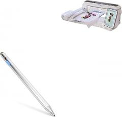 BoxWave Stylus Pen Compatible with Brother Luminaire 3 Innov-ís XP3 - AccuPoint Active Stylus, Electronic Stylus with Ultra Fine Tip - Metallic Silver
