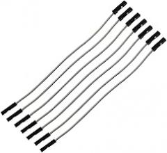 20Pcs 1P 2.54mm Jumper wire line 10/20/30cm Female Male 24AWG Wire test line electronic line (F-F-10CM-gray)