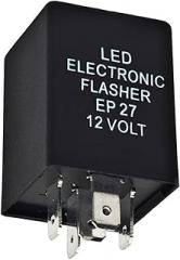 EP27 LED Flasher Relay, Electronic Indicator for Fix Hazard Warn Hyper Blinker, LED Resistor Turn Signal Blink Module Relay, Compatible with Ford Dodge Chevrolet Lincoln Mazda Mercury