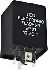 EP27 LED Flasher Relay, Electronic Indicator for Fix Hazard Warn Hyper Blinker, LED Resistor Turn Signal Blink Module Relay, Compatible with Ford Dodge Chevrolet Lincoln Mazda Mercury
