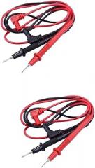 2pcs Gauge for Low Voltage Electronics Cables Multimeter Test Probe Pen Cable Standard Comfortable Shrouded Grip Multimeter Accessories