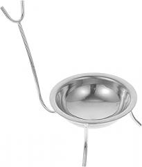 Milisten Stainless Steel Spoon Holder and Ladle Rest Large Kitchen Utensil Stand Removable Rack for Countertop Storage and Organization