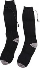 Generic Man Women Home Custom Solid Color Winter Gift Electronic Heated Mid Length Socks