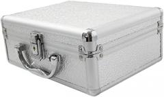 Hard Carrying Case Aluminum Alloy Tool Box Equipment Storage Case with Lock for Tools Electronics Outdoor Equipment- S