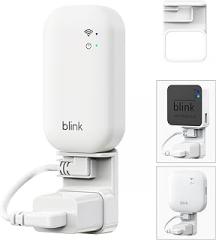All-New Blink Sync Module Outlet Mount, Compatible with Blink Sync Module Core/2/XR, Space-Saving & No-Drill Bracket for Blink Indoor Outdoor Security Camera, with Short Cables (1Pack)