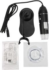 Lab Microscope Slides 50X-1000X Electronic Digital Microscope, with Bracket Microscope Parts (Color : Black)