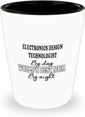 Amorfos Electronics Design Techno Worker Drinking Gifts - Shotglass, Thoughtful Electronics Design Technologist Funny Shot Glass, Perfect For Party