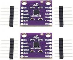 2Pcs MLX90393 Digital 3D Hall Effect Sensor Linear Displacement Angle Rotation 3D Position Hall Effect Angle Sensor