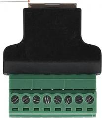 RJ45 Ethernet Male and Female to 8-Pin Screw Terminal Converter RJ45 Socket C0innector Adaptier for CCTV DVR New 2026 High for Reliable Electronic Component, Precision, Stable Performance