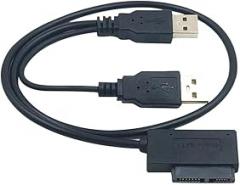 1PCS USpB2.0 to Mini Sata II 7+6 13Pin Adaptier Converter Cable for Laptop Winndows 98se/Me/2000/XP/Vlsta, Maic, Slimline Drive New 2026 High for Reliable Electronic Component