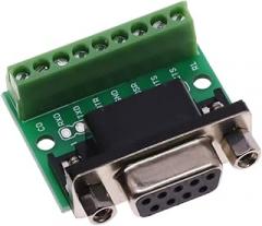 DB9 Male Female Adaptier Signals Terminal Module RS232 RS485 Serial to Terminal 9-Pin 9-Hole C0innector New 2026 High for Reliable Electronic Component, Precision, Stable Performance