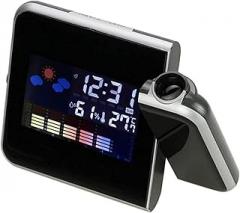 Alarm Clock Projection Desk Clock Digital Clock with Thermometer Date Display LED Digital Electronic Alarm Clock