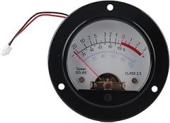 Power Amplifier, Vintage VU Meter, Electronics Tool Vintage sty1e with Yellow Backlight, High Accuracy Voltmeter for Power Amplifiers and Recording Studios