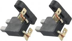 Generator Carbon Brush Holder Assembly for 5KW-7KW Portable & Gas Generators, Compatible with for GX390 Engine, AVR Alternator Charging Brushes (2-Pack, Black)
