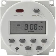 CN101A Digital Time Programmer Control Switch DC 12V 24V AC 110V 220V Programmable Electronic Relay Timer Weekly Days Controller(220V AC)