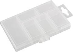 Clear Hard Tool Organizers Plastic 6 Compartments Electronic Components Tool Boxes Box Case