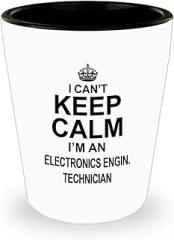 Amorfos Hilarious Electronics Engin. Technician Gifts - Shot Glass For Electronics Engineer Technician, For Women And Men, Present/Accessory, Funny Shotglass