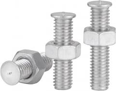 10 Sets Aluminum Welded Bolts and Nuts Set Combination,for Electronic Equipment Fasteners Etc.M8(d) x16mm(L)