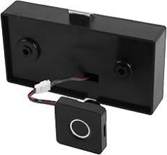 Yoidesu Bluetooth Fingerprint Cabinet Lock, Smart Biometric Electronic Drawer Lock, Automatic Locking & USB Charging, DIY Wooden Furniture Privacy for Home Office