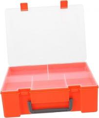 Rectangular Parts Storage Box with Compartments Portable Jewelry Organizer and Electronic Module Container Compact Lightweight Design for Tool and Craft Storage Included