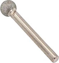6mm Shank Spherical Head Emery Grinding Bit Round Ball Bur for Stone Ceramic Glass Gemstone Alloy, 12/14/16/18/20/25mm Head Diameter, 60mm Length(12mm)