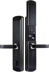 Waterproof Fingerprint Smart Lock Password IC Card Key Backup Unlocking Secure Home Electronic Digital Door Lock (Color : B, Size : 24X240MM)