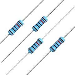 40 PCS 10K Ohm Metal Film Single Fixed Resistor 1/2 W (0.5 Watts) 1% Tolerance, (10K R, 10K ohm, 10K Ω) Resistor