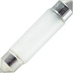 Bulbrite 715635 - 5 Watt Xenon Festoon Light Bulb, 12 Volt, T3-1/4, Frosted