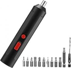Cordless Screwdriver – Rechargeable Precision Repair Device, Battery-Powered Electric Tool Kit, Adjustable Torque Hand Instrument, Workshop Equipment for Furniture, Electronics, Cars, Models