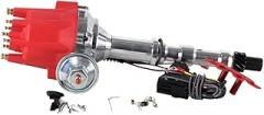 Male Electronic Distributor Motor Compatible For Cadillac 472/500 Pro Distributor 8 Cylinders 2897717B RED CAP