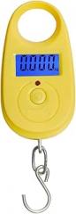 Hanging Scale, 25Kg/5g Mini Digital Scale Electronic Fishing Weight Luggage Scales Hanging Mini Weighing Scale(Yellow)
