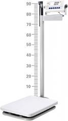 Digital Health Scale with Height Rod, Electronic Physician Scale, 200kg Capacity, Accurate Weight Measurement, Durable Design for Home or Clinical Use