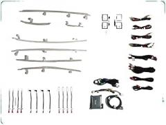 Screen Control Key Control 64 Colors Ambient Light Compatible with Volvo S90 V90 2017-2022 Led Decorate Illuminated Strip with Dashboard(Set 4)