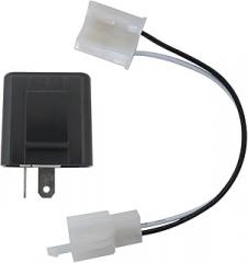 Motorcycle LED Flasher Relay for LED Turn Signal,12V Wire 2Pin LED Turn Signal Relay for Fixing Hyper Flashing Issue,Electronic Blinker Replacement for Most Motorcycles (New Version)