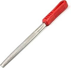 Auniwaig 6-Inch Diamond Coated Half Round File Plastic Handle Hand Tools for Grinding Polishing on Glass, Stone, Marble, Rock, Bone 1PCS