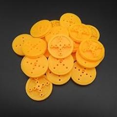 Tool Part for 20Pcs 30MM 3CM TT Aperture 2MM 1.95MM Plastic Yellow Wheel Function Pulley Single Groove 4mm Surrounding 1.95MMX4 2.05MMX4 302A
